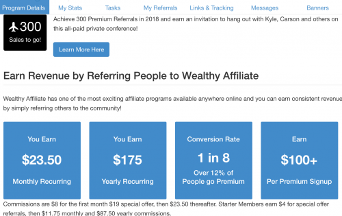 Earn Wealthy Affiliate Revenue