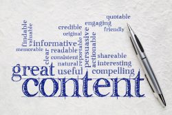 Great Writing Content Concept