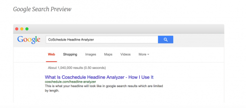 Google Search Preview