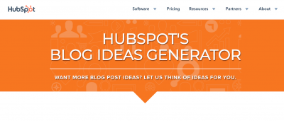 HubSpots blog Ideas Generator