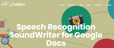 Speech Recognition SoundWriter for Google Docs